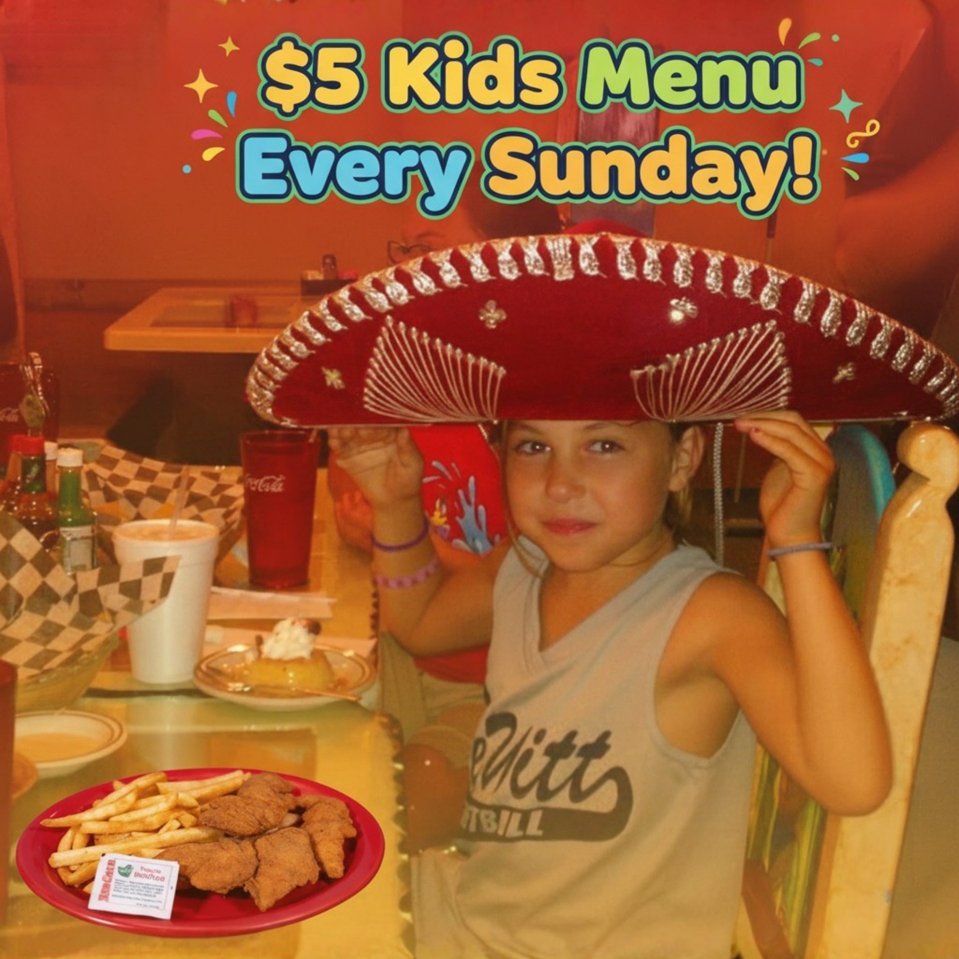 Sunday Family Tradition — $5 Kids Menu
