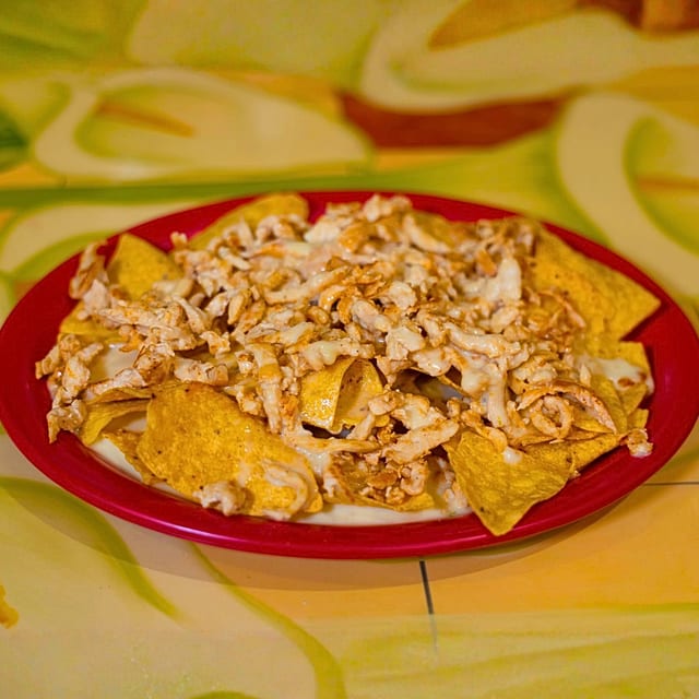 Grilled Chicken Nachos.