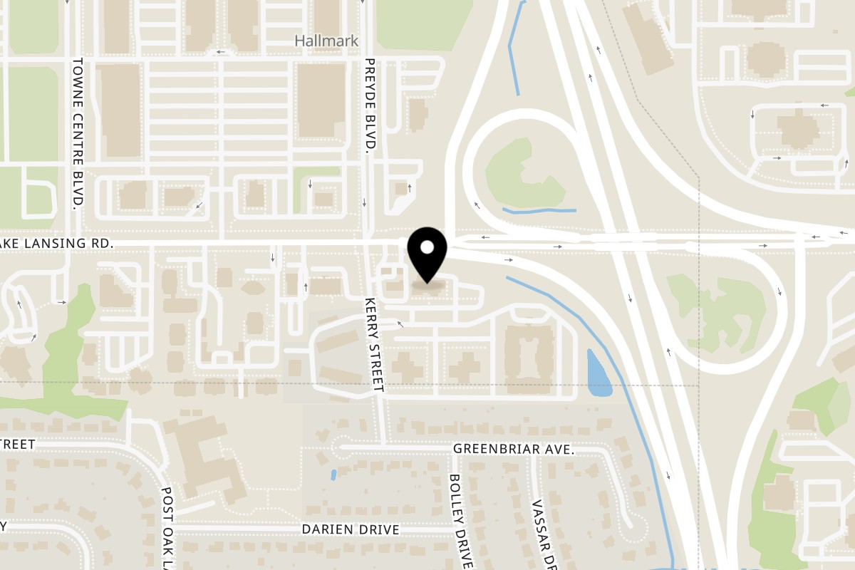 Map showing the location of Fiesta Charra Lansing on 2706 Lake Lansing Rd in Lansing