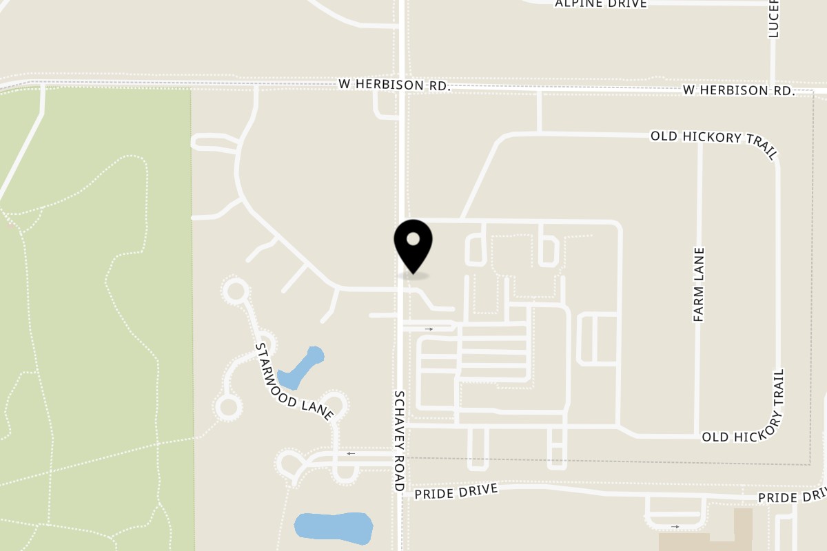 Map showing the location of Fiesta Charra DeWitt on 13157 Schavey Rd in DeWitt